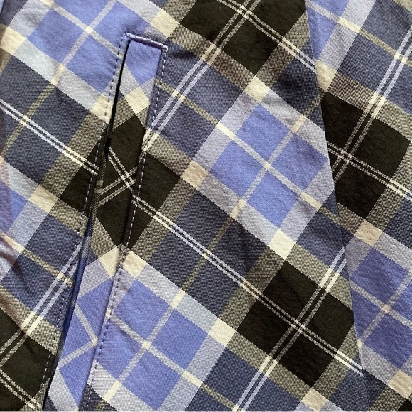 IZOD purple, black, white plaid golf skort. Size 6 - Picture 10 of 12